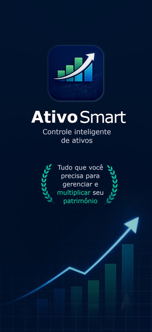 Capa do app AtivoSmart — controle inteligente de ativos